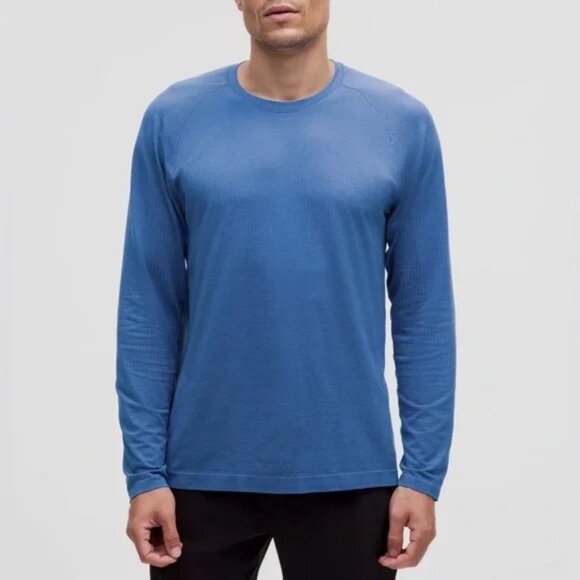 lululemon athletica Other - LULULEMON Metal Vent Tech Long-Sleeve Shirt XXL in Pipe Dream Blue/Pitch